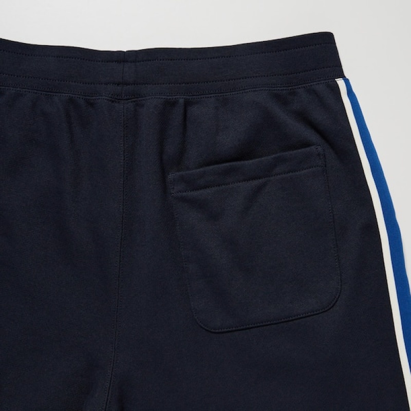 Uniqlo Side-Stripe Muške Trenirke Tamnoplave | 5012-ITNEA