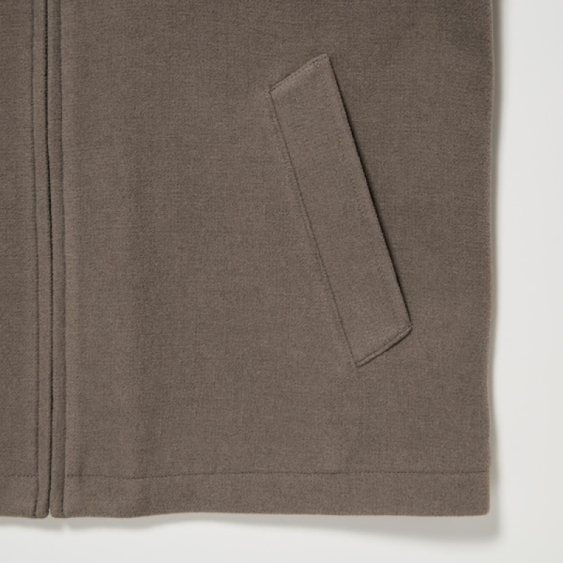 Uniqlo Single Collar Short Blouson Muške jackets Smeđe | PVFJLH-524
