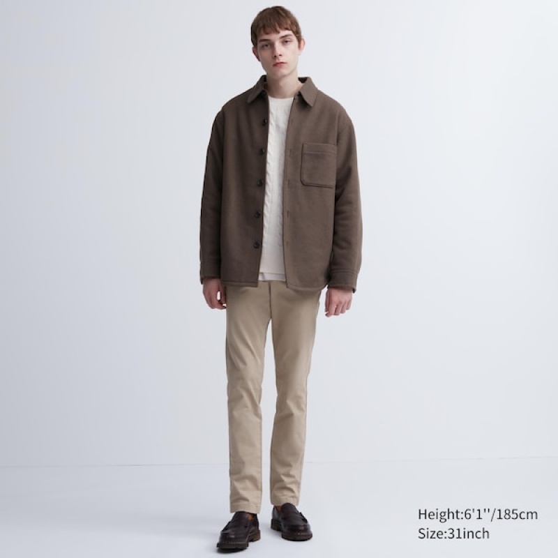 Uniqlo Slim-Fit Chino Muške Hlače Bež | 0327-EKGJR