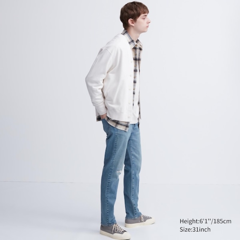 Uniqlo Slim-Fit Muške Traperice Plave | 3295-KOQDG