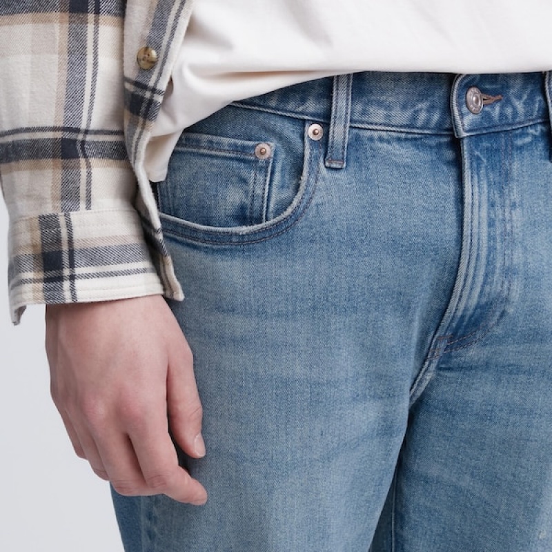 Uniqlo Slim-Fit Muške Traperice Plave | 3295-KOQDG