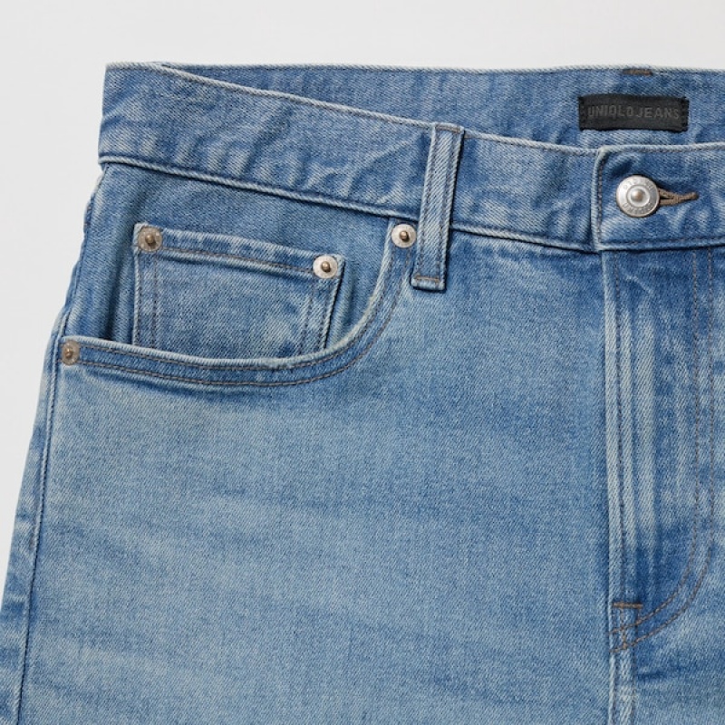 Uniqlo Slim-Fit Muške Traperice Plave | 3295-KOQDG