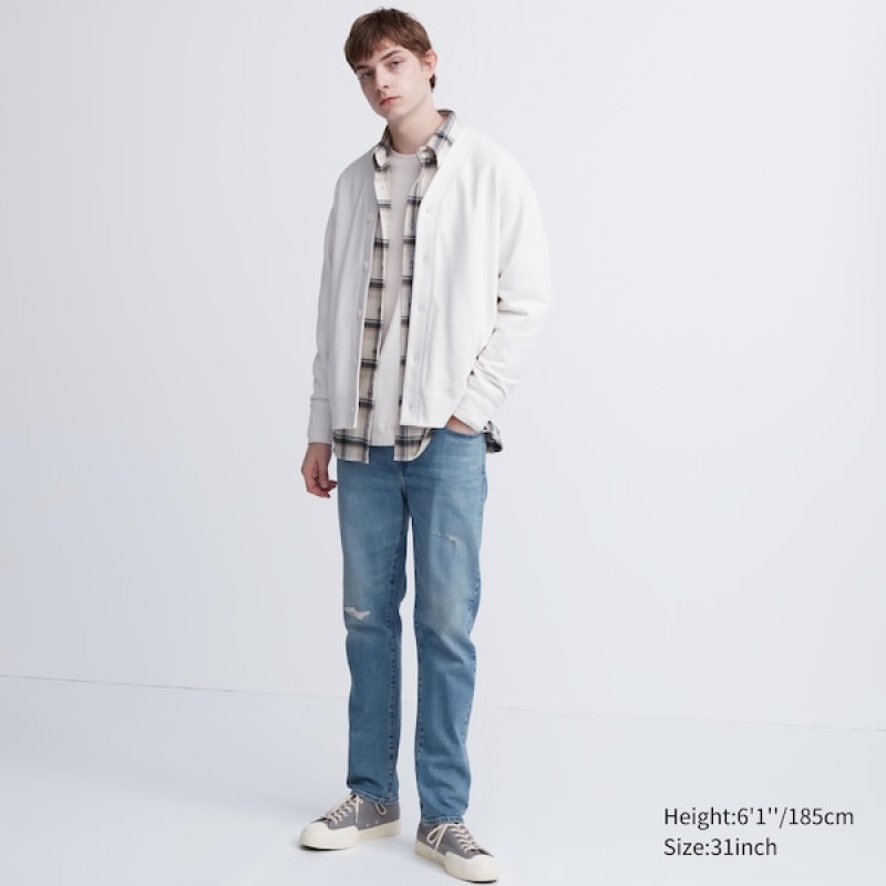 Uniqlo Slim-Fit Muške Traperice Plave | 3295-KOQDG