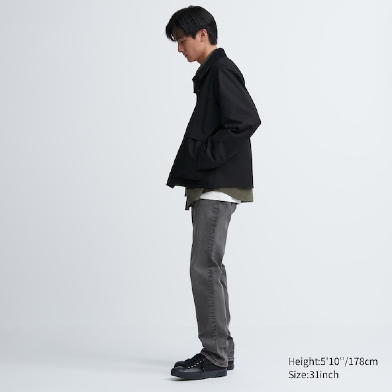 Uniqlo Slim-Fit Muške Traperice Sive | 2631-MCSQT