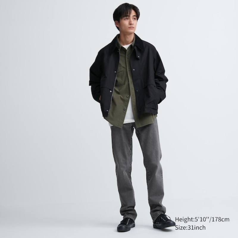 Uniqlo Slim-Fit Muške Traperice Sive | 2631-MCSQT