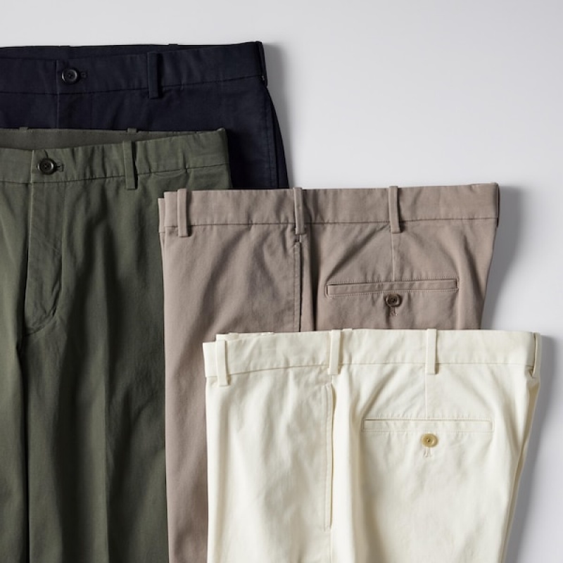 Uniqlo Smart Ankle Muške Hlače Bež | 8735-GIMRT