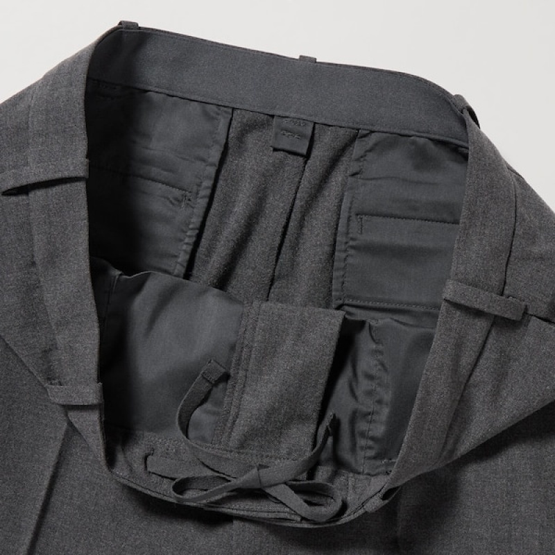 Uniqlo Smart Ankle Muške Hlače Sive | 4261-ZHEQT