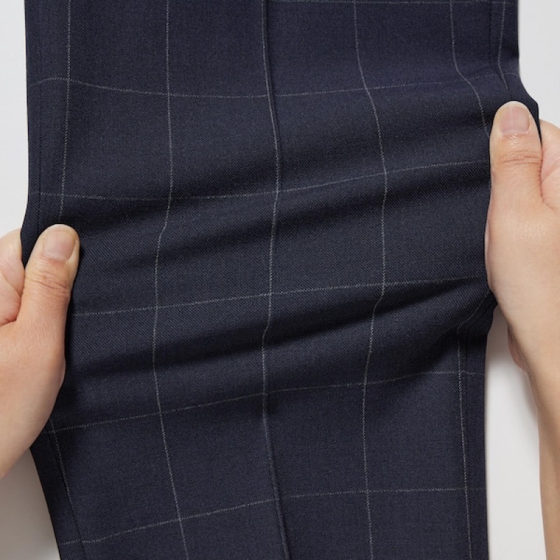 Uniqlo Smart Ankle Muške Hlače Tamnoplave | 2408-SHJOL