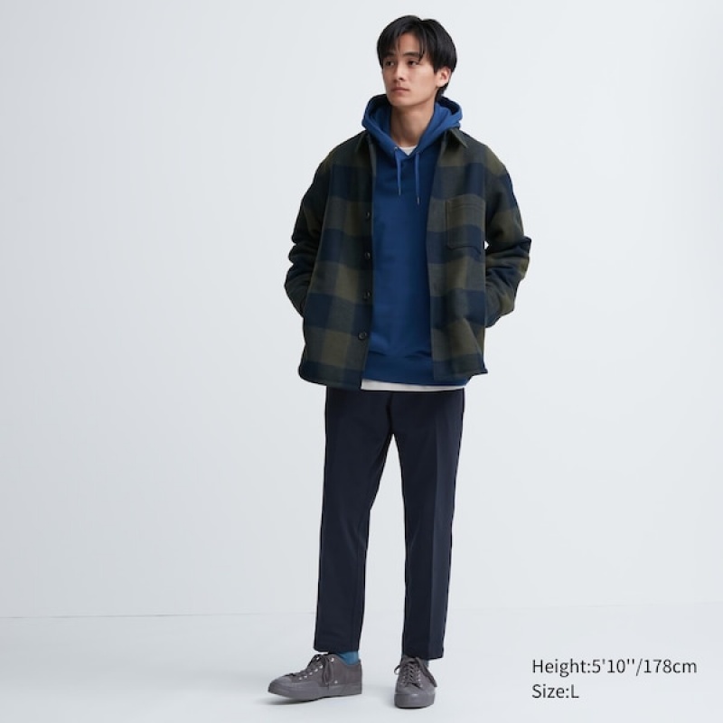 Uniqlo Smart Ankle Muške Hlače Tamnoplave | 3816-AMVLH