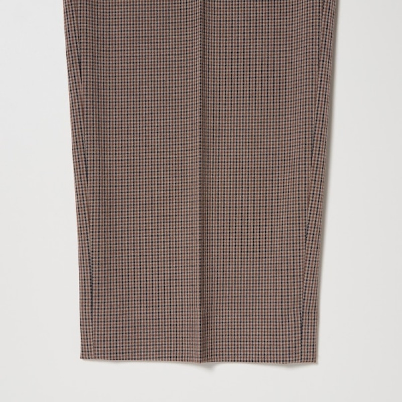 Uniqlo Smart Ankle Ženske Hlače Smeđe | 1270-LTYZD