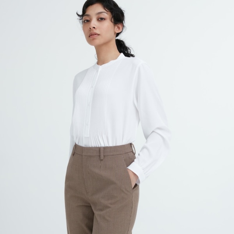 Uniqlo Smart Ankle Ženske Hlače Smeđe | 1406-MEIQH