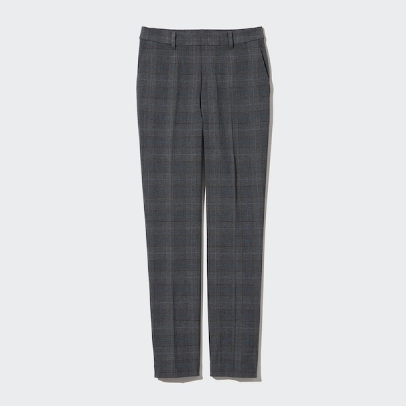 Uniqlo Smart Ankle Ženske Hlače Tamno Sive | 9358-KYTUM