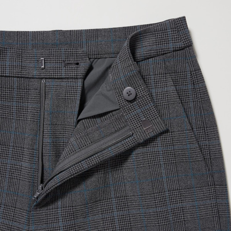 Uniqlo Smart Ankle Ženske Hlače Tamno Sive | 9358-KYTUM