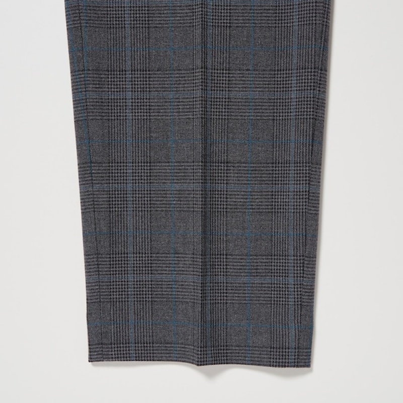 Uniqlo Smart Ankle Ženske Hlače Tamno Sive | 9358-KYTUM