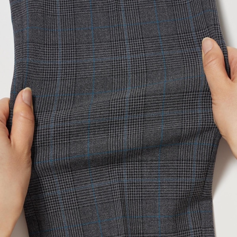 Uniqlo Smart Ankle Ženske Hlače Tamno Sive | 9358-KYTUM