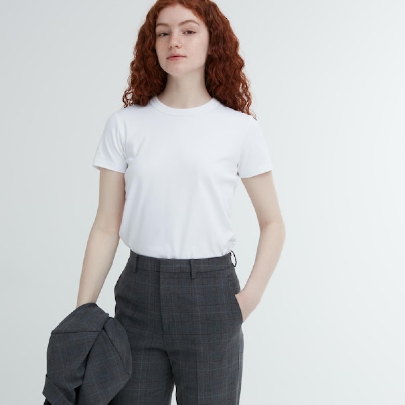 Uniqlo Smart Ankle Ženske Hlače Tamno Sive | 8257-RGMCU