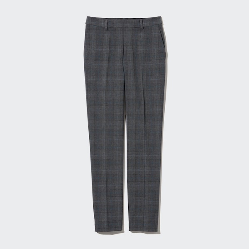 Uniqlo Smart Ankle Ženske Hlače Tamno Sive | 8257-RGMCU