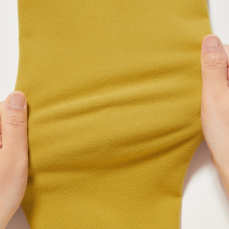 Uniqlo Smooth Fleece Half-Zip Long-Sleeve Muške Majice Žute | 3170-ZUONB