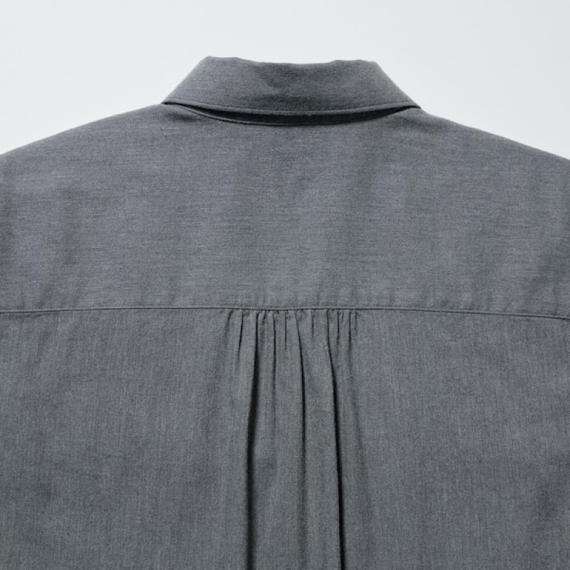 Uniqlo Soft Brushed Long-Sleeve Ženske Košulje Sive | 6819-PZJHC