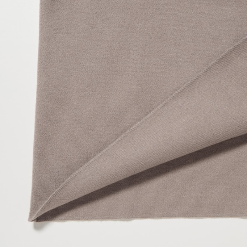 Uniqlo Souffle Yarn Long-Sleeve Ženske Haljina Sive | 5281-UEPQD