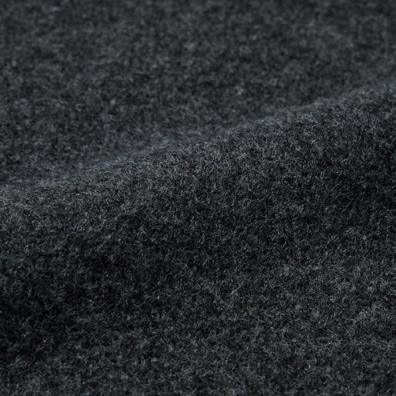 Uniqlo Souffle Yarn Turtleneck Ženske Haljina Tamno Sive | 1275-RWFMO