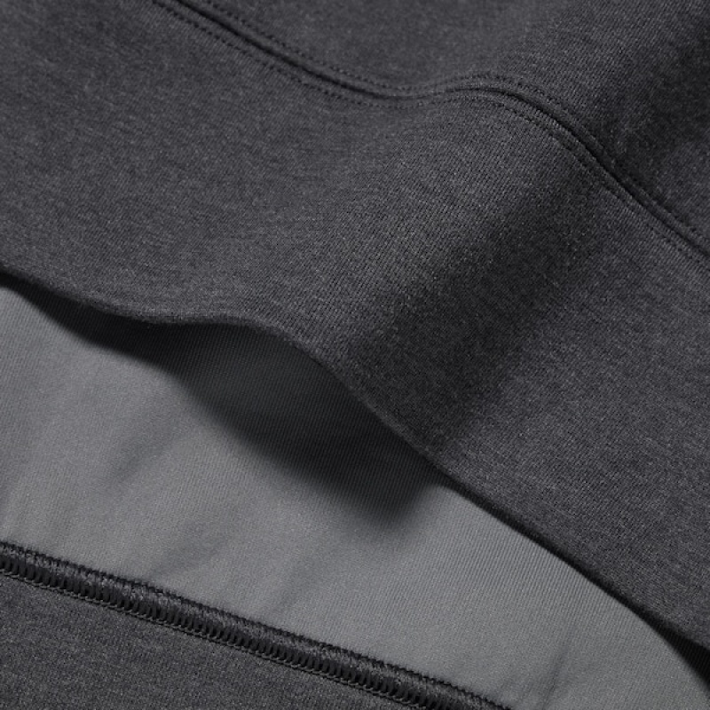 Uniqlo Stretch Dry Sweat Long-Sleeve Full-Zip Muške Majica s Kapuljačom Plave | 7836-GJKLC