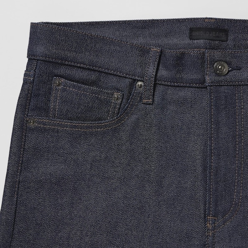 Uniqlo Stretch Selvedge Slim-Fit Muške Traperice Sive | 0893-TVJOW