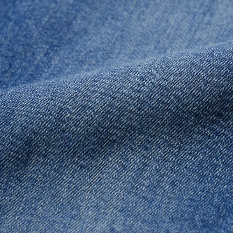 Uniqlo Stretch Slim Ravno Ženske Traperice Crne | 8651-ZDOEB