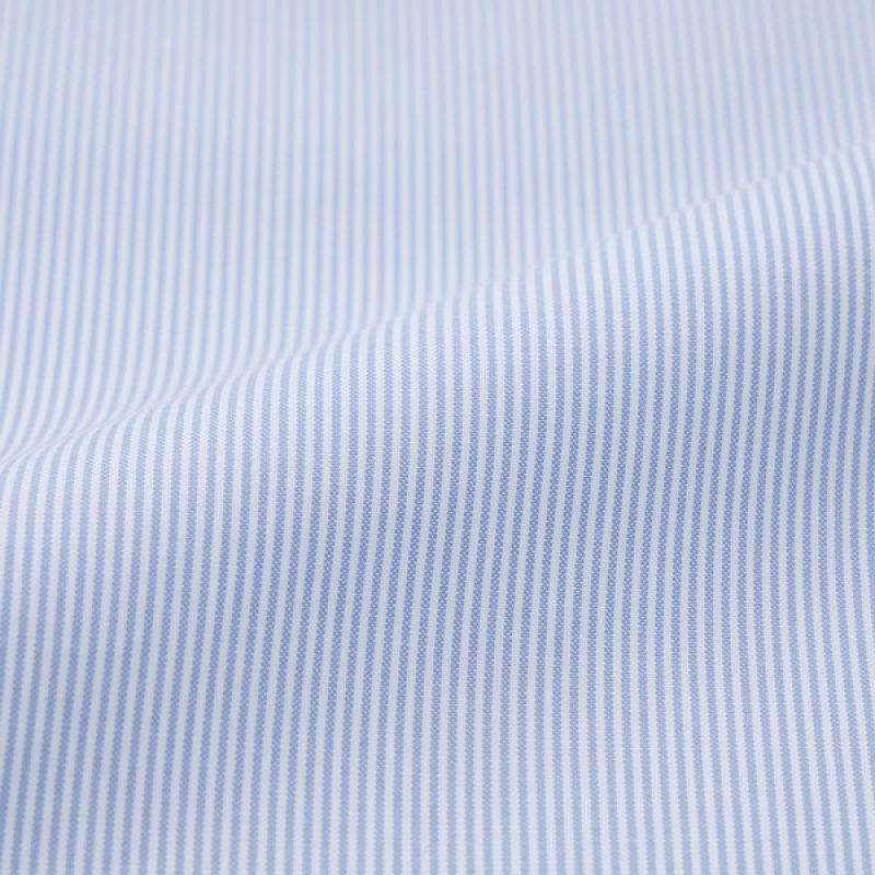 Uniqlo Super Non-Iron Prugasta Slim-Fit Long-Sleeve Muške Košulje Plave | 7103-XWUMG