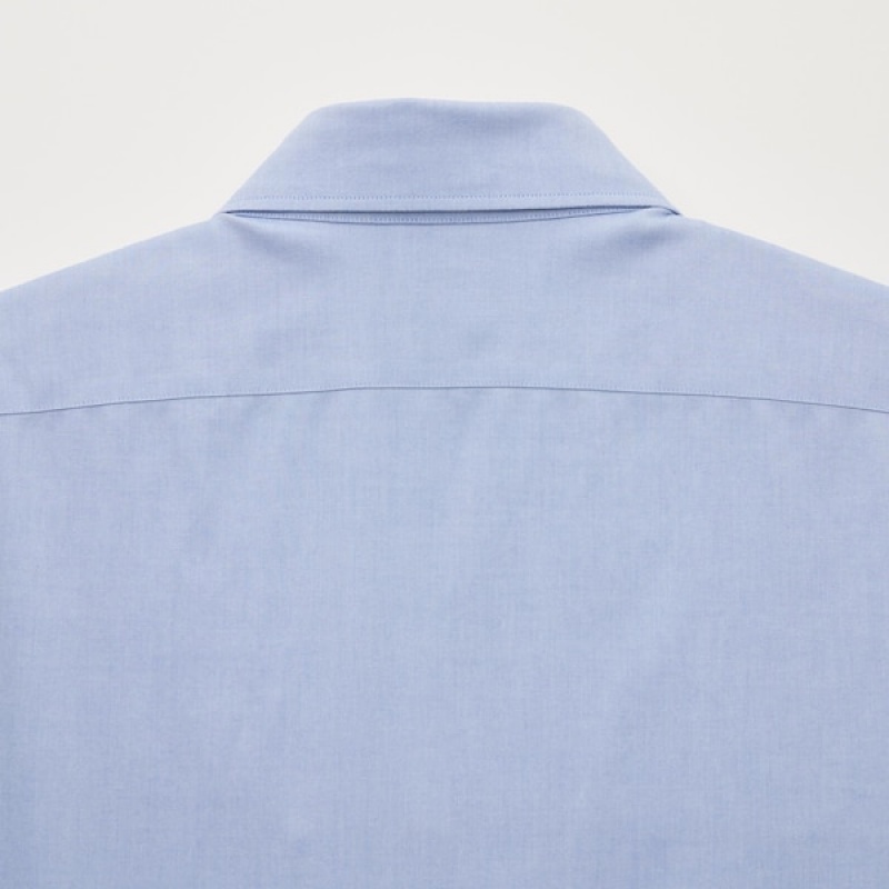 Uniqlo Super Non-Iron Slim-Fit Long-Sleeve Muške Košulje Svijetlo Plave | 1056-FEXLV