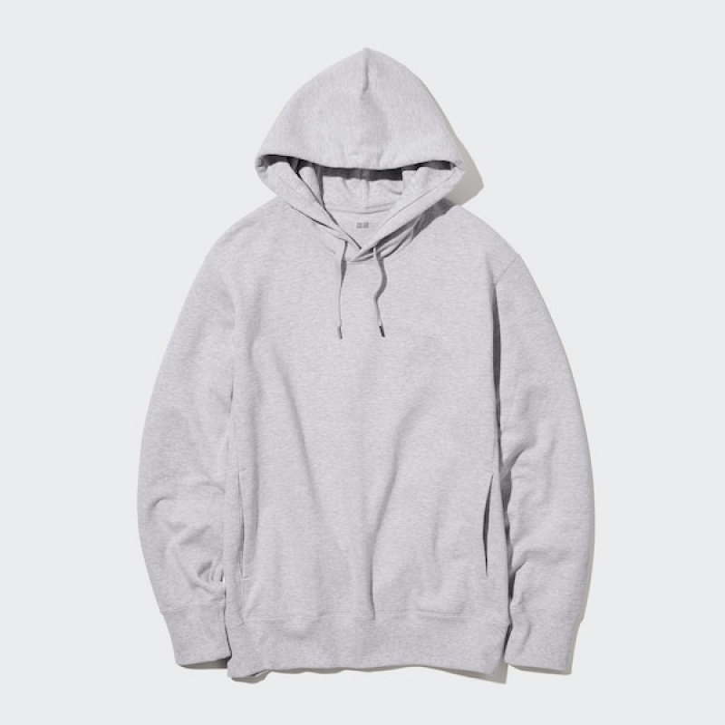 Uniqlo Sweat Pullover Long-Sleeve Muške Majica s Kapuljačom Sive | 4650-IWSLF