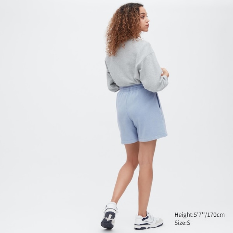 Uniqlo Sweat Ženske Kratke Hlače Plave | 5896-TEUZX