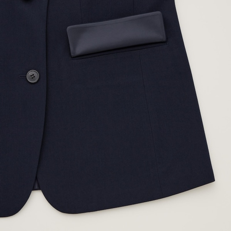 Uniqlo Tailored Ženske jackets Crne | 8945-YNTGH