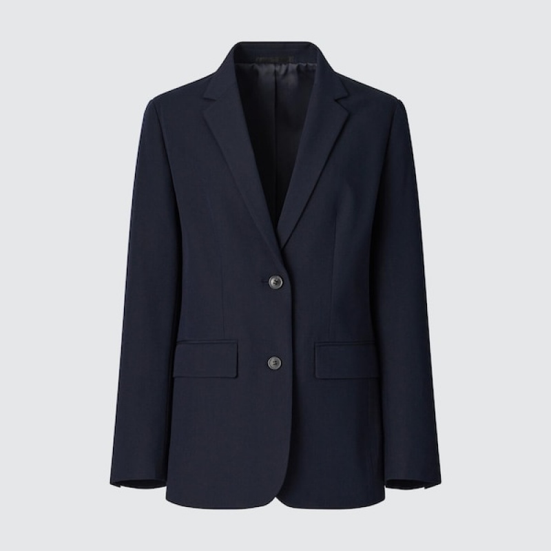 Uniqlo Tailored Ženske jackets Crne | 8945-YNTGH