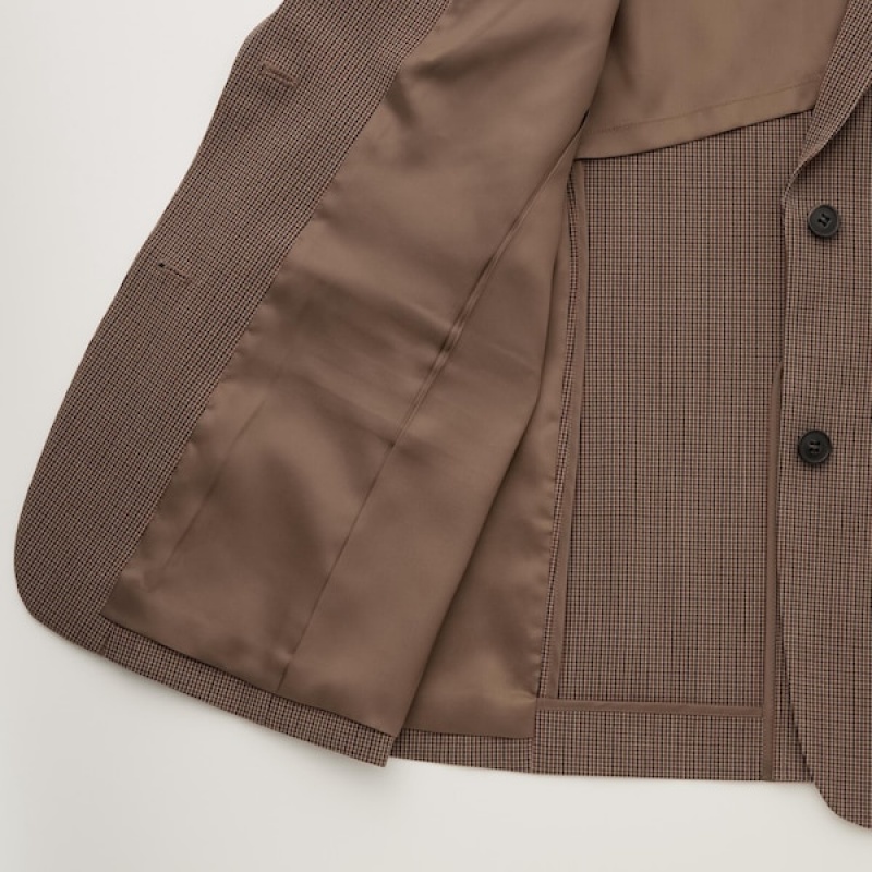 Uniqlo Tailored Ženske jackets Smeđe | 6057-ZOMVE