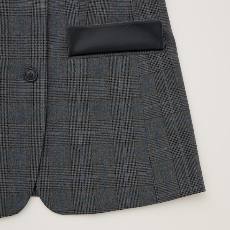 Uniqlo Tailored Ženske jackets Tamno Sive | 1746-WCIQM