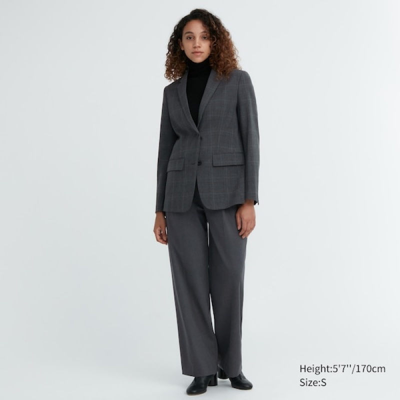 Uniqlo Tailored Ženske jackets Tamno Sive | 1746-WCIQM