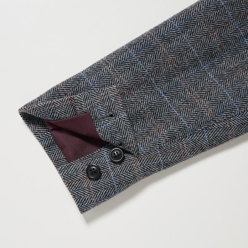 Uniqlo Tweed Checked Ženske Kombinezoni Sive | 4563-XOZFQ