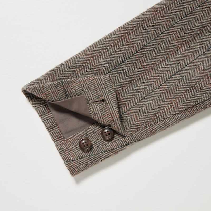 Uniqlo Tweed Checked Ženske Kombinezoni Sive | 4563-XOZFQ