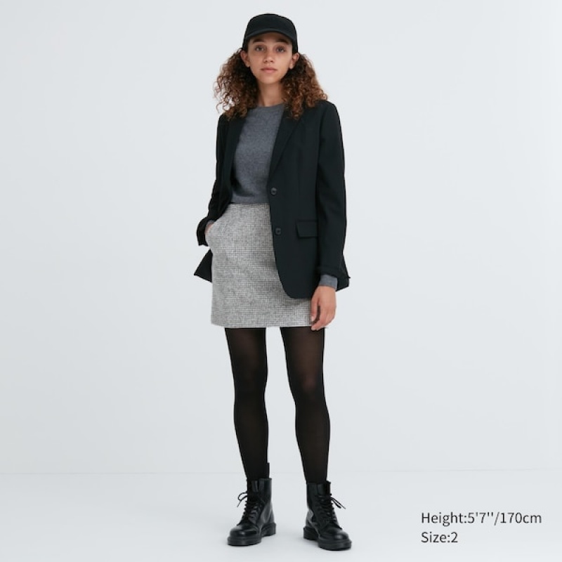 Uniqlo Tweed Mini Ženske Suknje Sive | 2945-OWJEF