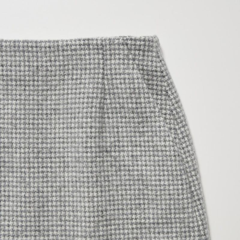 Uniqlo Tweed Mini Ženske Suknje Sive | 2945-OWJEF