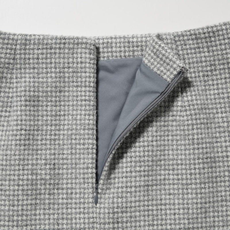 Uniqlo Tweed Mini Ženske Suknje Sive | 2945-OWJEF