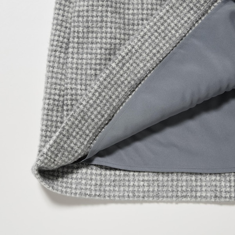 Uniqlo Tweed Mini Ženske Suknje Sive | 2945-OWJEF