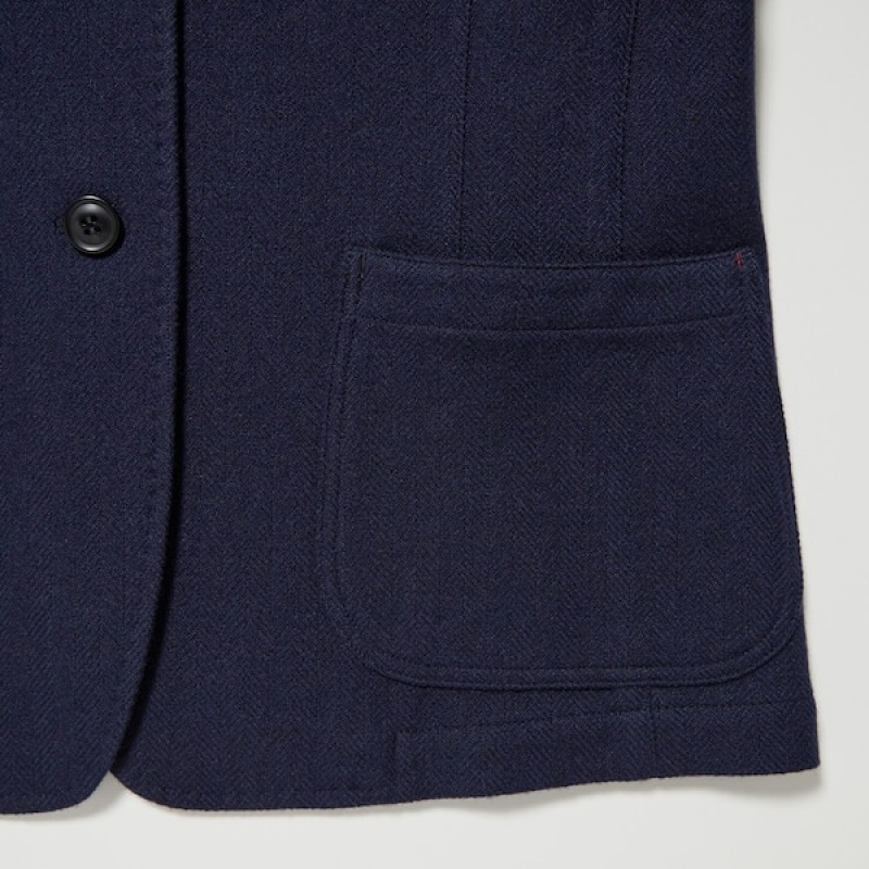 Uniqlo Tweed Ženske Kombinezoni Tamnoplave | 8419-LNBEJ