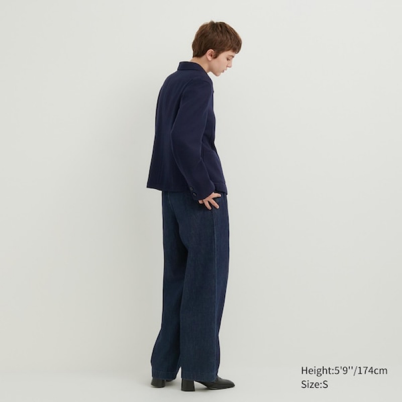 Uniqlo Tweed Ženske Kombinezoni Tamnoplave | 8419-LNBEJ