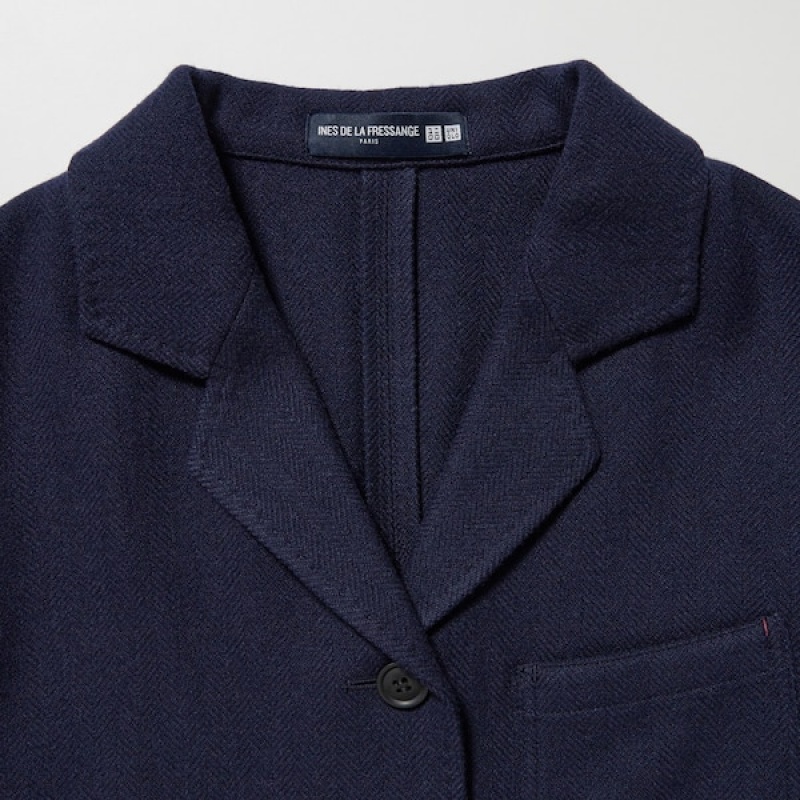 Uniqlo Tweed Ženske Kombinezoni Tamnoplave | 8419-LNBEJ