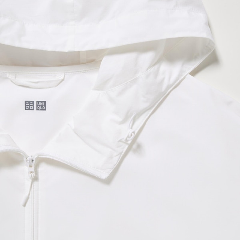 Uniqlo UV Protection Pocketable Ženske Parka Bijele | 6102-HGSWN