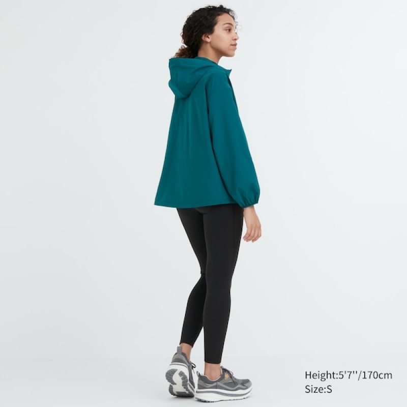 Uniqlo UV Protection Pocketable Ženske Parka Zelene | 2409-OYLZM