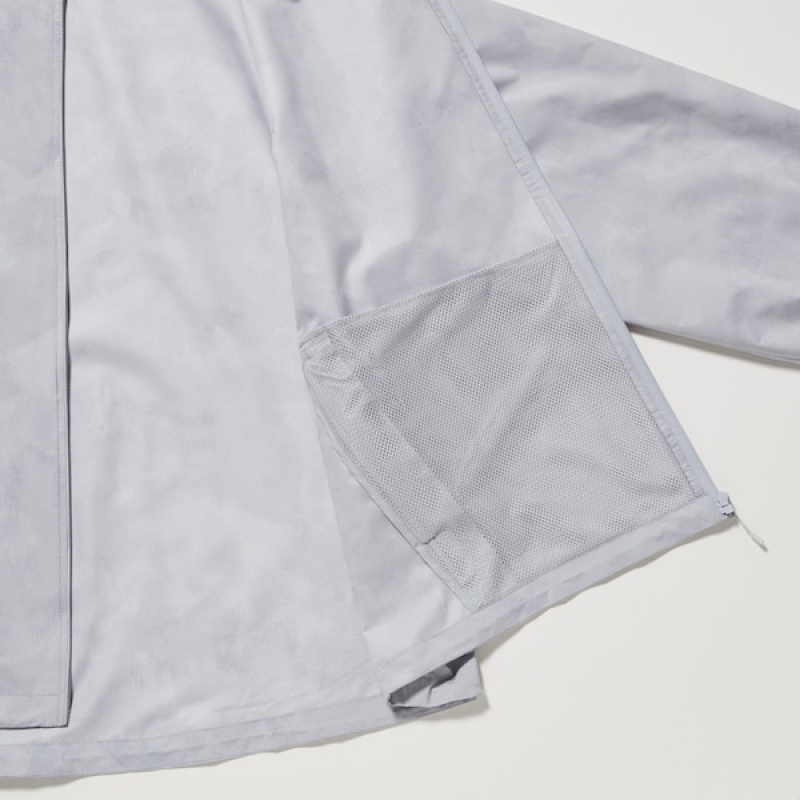 Uniqlo UV Protection Printed Pocketable Ženske Parka Sive | 5480-WFYEG