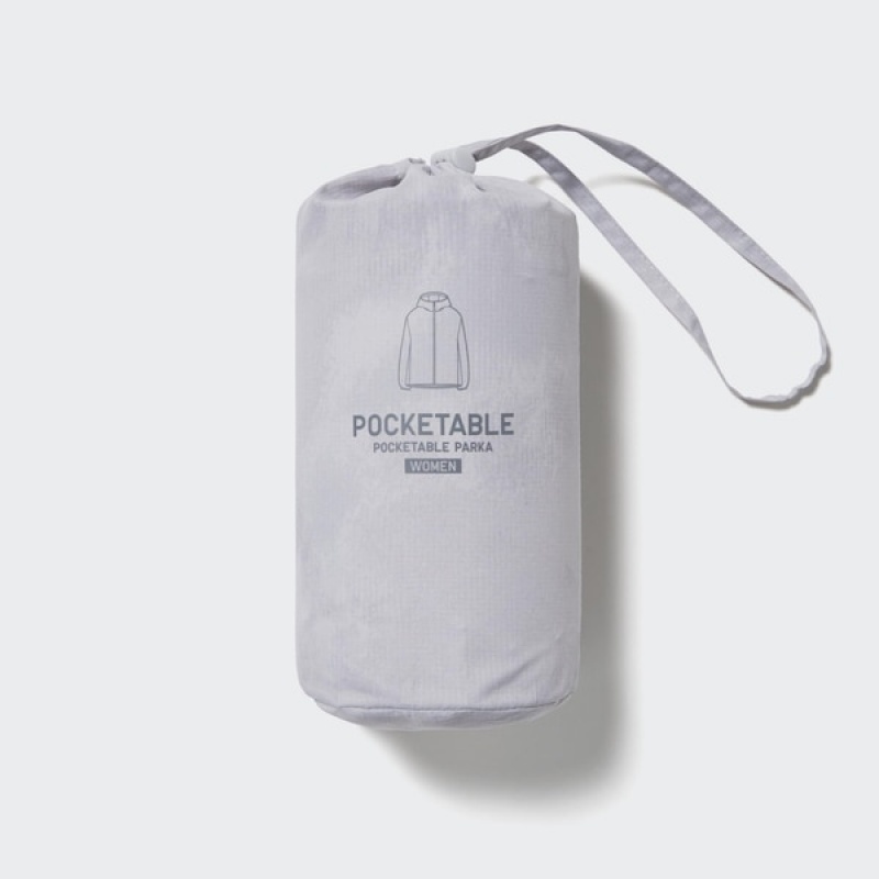 Uniqlo UV Protection Printed Pocketable Ženske Parka Sive | 5480-WFYEG
